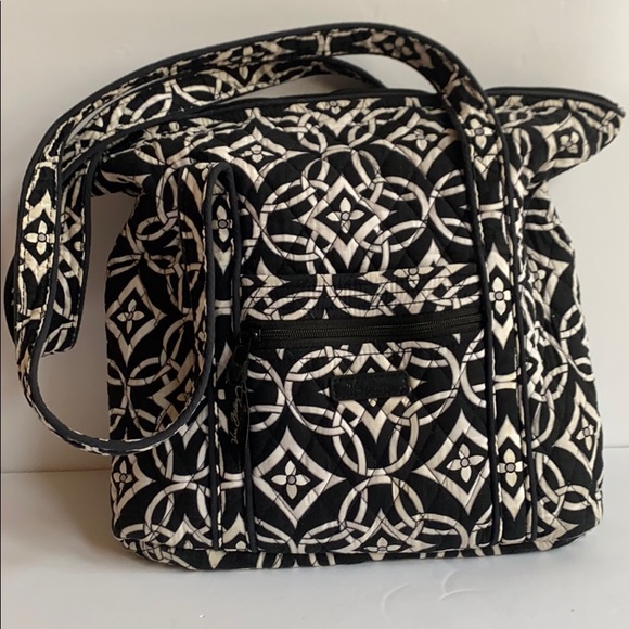Vera Bradley Handbags - Vera Bradley black, white bag, tote